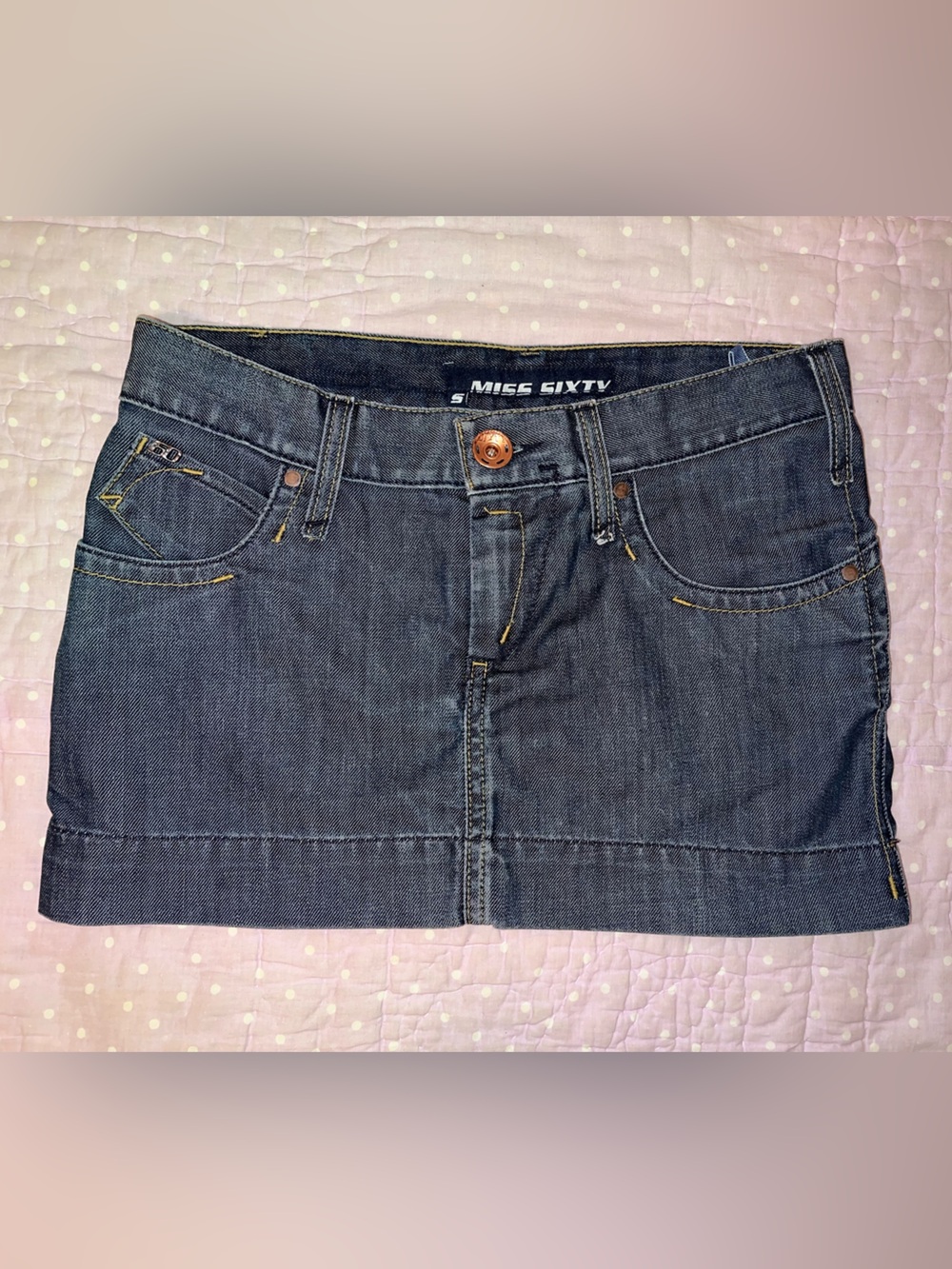 Cutest Miss Sixty Blue Denim Mini Skirt